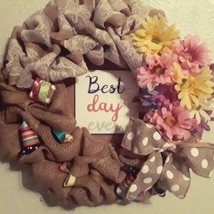 Burlap wreath